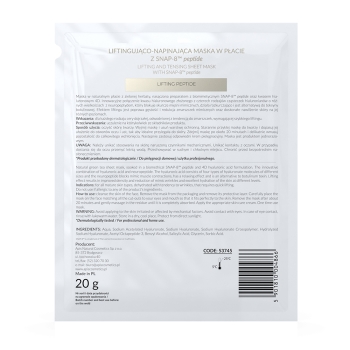 4866 MASKA W PŁACIE Liftingująco-napinająca maska w płacie z SNAP-8™ peptide / 20g